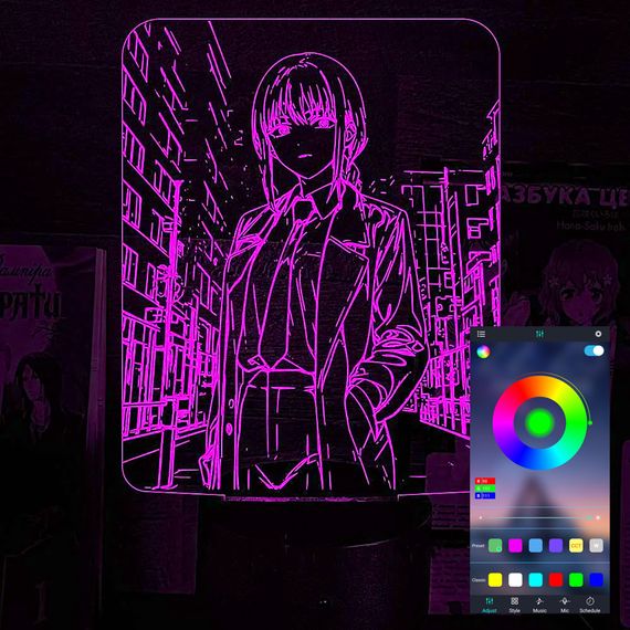 Акриловий світильник-нічник керування з телефона Макіма tty-n002339