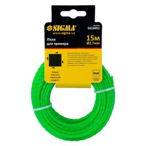 Волосінь для тримера кручений квадрат 2.7 мм 15 м (5616051)