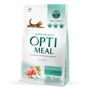 Сухий корм Optimeal Kitten для кошенят , курка 700 г