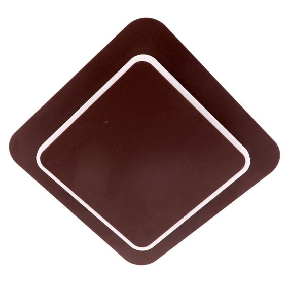 Сучасний креативний світильник стельовий LED для кухні ванної офісу 25462 Коричневий 5х25х25 см. | Зображення 1