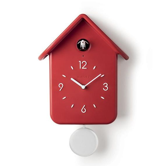 Настінні годинники з маятником Guzzini Home 16860255 24,8х12x39 см червоні