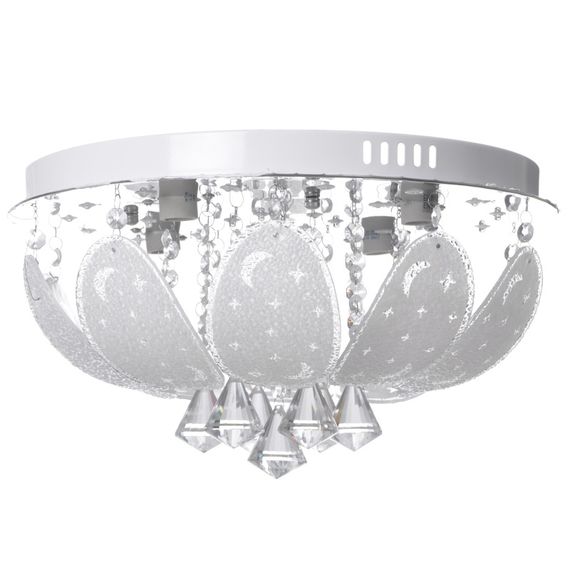 Люстра торт потолочная с пультом LED E14 60W RGB WH (BCL-649S/4)