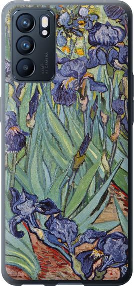 Чехол на Oppo Reno6 5G Винсент Ван Гог. Ирисы "161u-2651-17620"
