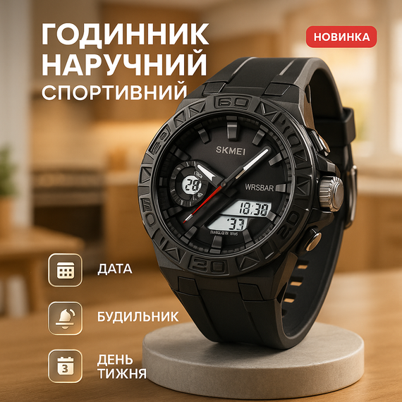 Военные часы для военнослужащих SKMEI 2276BKWT, Брендовые мужские часы Спортивно тактические GE-43