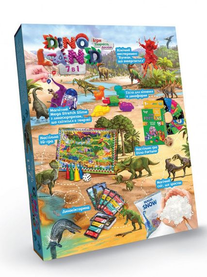 Набір для творчості Danko toys Dino Land 09302 | Зображення 1