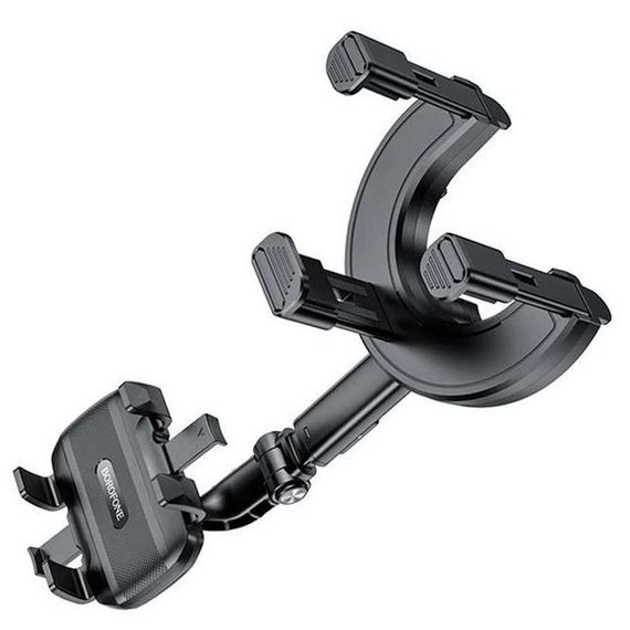 Автодержатель на зеркало заднего вида Borofone BH87 Windriver Black | Зображення 1