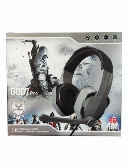 Наушники игровые ASSASSINS G007 Pro проводные с направленным микрофоном | Зображення 2