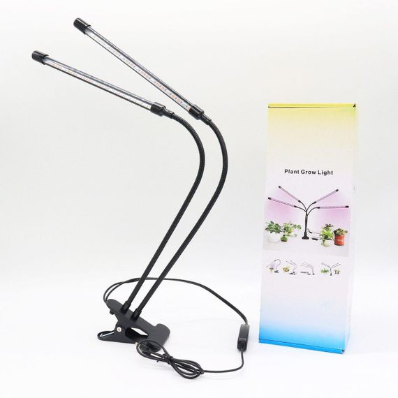 Фітолампа для рослин на 2 гілки від USB, з таймером, 20 Вт, L2 / Настільна LED лампа з регулюванням яскравості / Гнучкий | Зображення 9