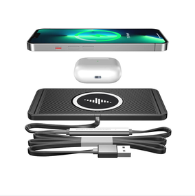 Силиконовый коврик в авто с быстрой беспроводной зарядкой Car Wireless Pad C1 15W