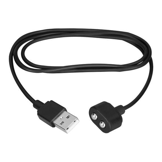 Зарядка (запасний кабель) для іграшок Satisfyer USB charging cable Black | Зображення 1