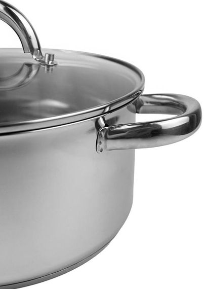 Каструля індукційна Ofenbach Casserole із нержавіючої сталі 4л зі скляною кришкою | Зображення 3