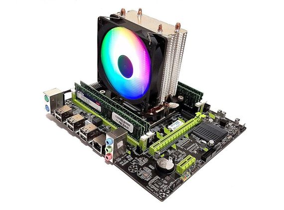 Комплект: Материнская плата Envinda X79G v1.51 + Intel Xeon E5-2667 v2 (8 (16) ядер по 3.3 - 4.0 GHz) / 64 GB DDR3 + Кулер Zezzio ZH-DL200C б/у | Зображення 1