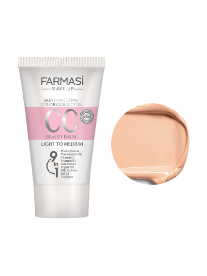 Тонирующий СС крем увлажняющий 9 в 1 Farmasi 02 Светлый 50 мл | Зображення 3