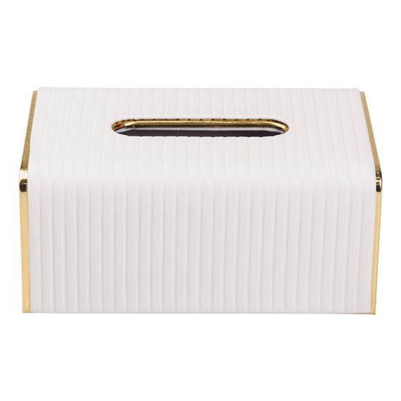 Серветниця з екошкіри прямокутна  21.5х13х9 см органайзер для серветок на стіл, Бежевий