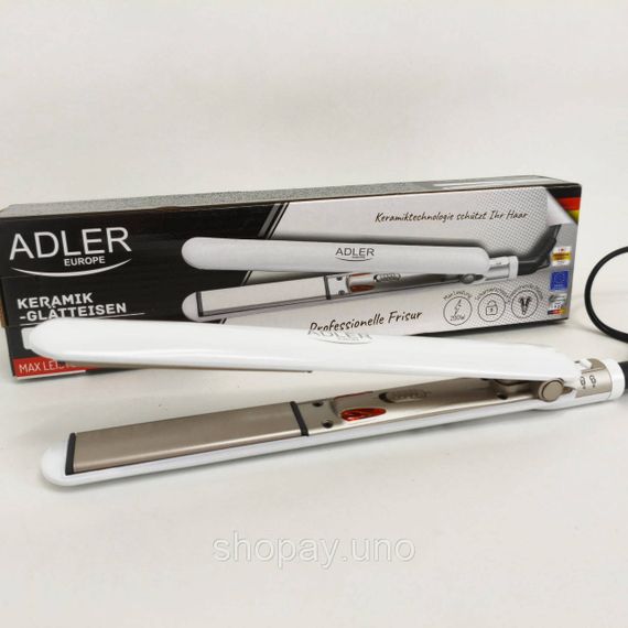 Выпрямитель для гладкости волос ADLER AD-2317 200Вт, Утюжок гофре плойка для укладки MB-93 | Зображення 5
