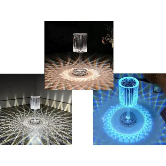 ОЧЕНКА! Декоративний LED світильник Crystal light, з пультом ДК/Акумуляторна лампа (Плохе паковання 3020) | Зображення 7