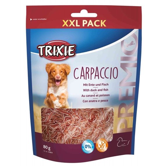 Ласощі для собак з качкою та рибою Trixie Premio Carpaccio XXL, 80 гр