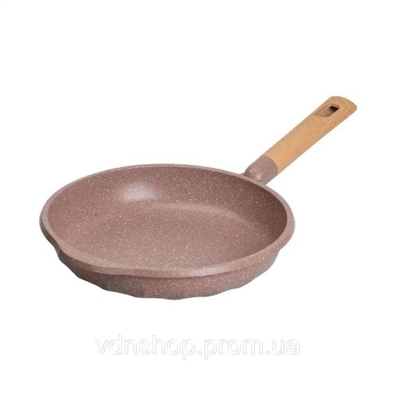 Алюминиевая сковорода 2,8 л с мраморным антипригарным покрытием Ø 28 см, толстое дно MGC кофейный HP-4-420CO