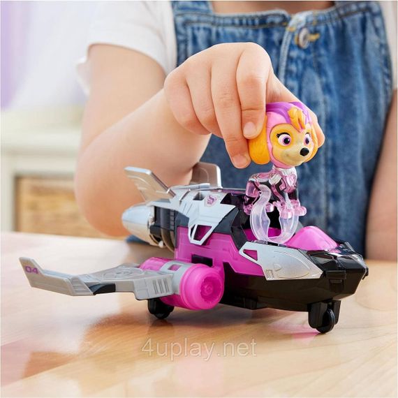 Щенячий Патруль Мегафильм 2023: Самолет и фигурка Скай. Paw Patrol Skye Mighty Movie Jet. Свет, звук | Зображення 5