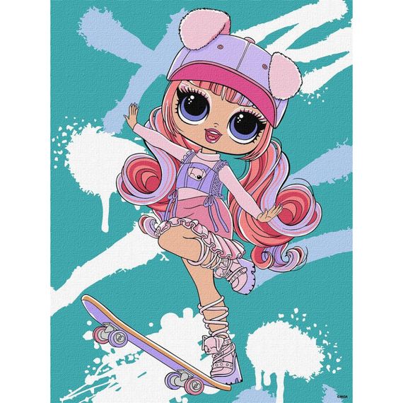 Картина за номерами "Tweens LOL Skate Dance Ali Dance" KHO1208, 30х40 см