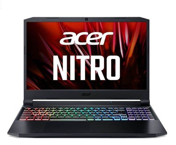 Ігровий ноутбук Acer Nitro 5 AN515-45-R1SL / 15.6" (1920x1080) IPS / AMD Ryzen 5 5600H (6 (12) ядер по 3.3 - 4.2 GHz) / 16 GB DDR4 / 1000 GB SSD / nVidia GeForce RTX 3060, 6 GB GDDR6, 192-bit / WebCam б/в | Зображення 1