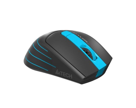 Миша бездротова A4Tech Fstyler FG30S (Blue), безшумна, USB, колір чорний+блакитний | Зображення 4