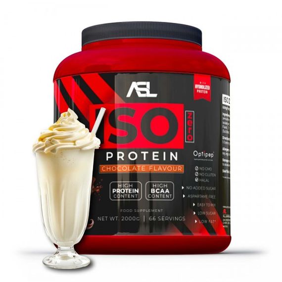 Протеин AllSports Labs Iso Zero Protein 2 kg (Milkshake) (90 % isolate, zero lactose, zero sugars, aspartame free)