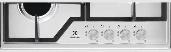 Варочная поверхность газовая Electrolux, 60см, чугун, нержавеющая сталь (KGS6426SX) | Зображення 1