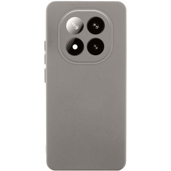 Чохол TPU GETMAN Liquid Silk Full Camera для Xiaomi Redmi Note 14 Pro 4G Сірий / Lavender