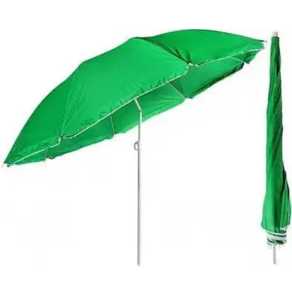 Парасолька пляжна, сонцезахисна парасолька з металевими спицями для пляжу, дачі та пікніка діаметром 2 м | Зображення 6