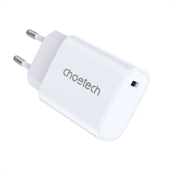 Мережевий зарядний пристрій Choetech Q5004-EU-WH, USB-С