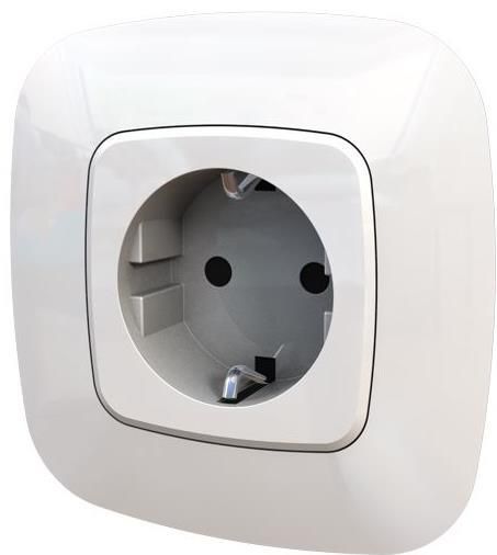 Legrand Valena ALLURE розетка силова Schuko 16А 250В [автоматичні клеми, антрацит] (753931)