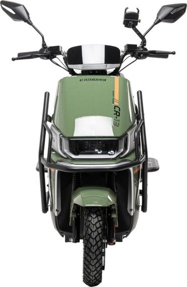 Электроскутер Crosser CR-13 LFP 2000W 76.8V 30Ah, LiFePO4, до 75 км, 65 км/ч, съемный аккумулятор Зелений | Зображення 8