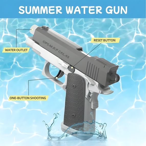 Водяний пістолет M1911 іграшка для ігор у басейні та на пляжі | Зображення 1