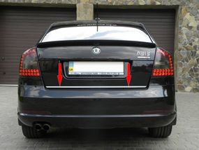 Кромка багажника (нерж.) SW для Skoda Octavia II A5 2006-2010 гг