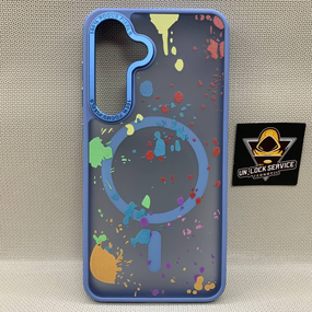 Чехол Wlons Unicorn противоударный PC+TPU для Samsung Galaxy S24 / S25 MagSafe Матовый Голубой