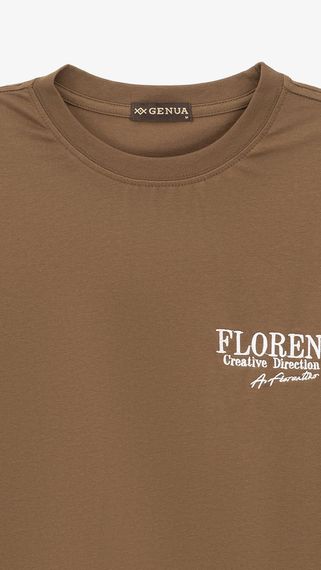 Футболка з принтом чоловіча GENUA G01222-0011 4XL Коричневий shop (2000999391026) | Зображення 1