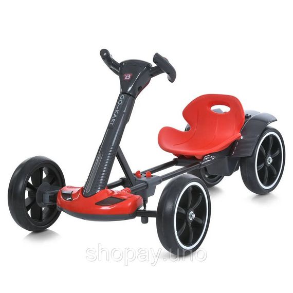 Детский электромобиль GO KART F1 с пультом и Bluetooth 390 Вт красный