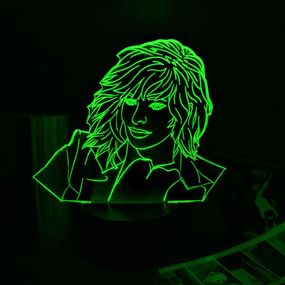 Акриловый светильник-ночник Mylene Farmer 2 зеленый tty-n002180