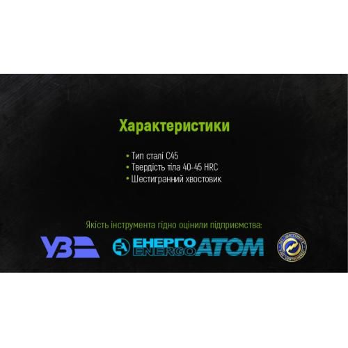 Свердло по дереву пір'яне 34x150мм Alloid | Зображення 3