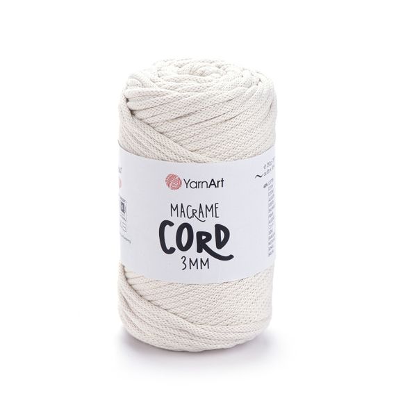 Пряжа Macrame Cord 3 mm № 750 (Макраме Корд), 250 г, 85 м — Бавовняний шнур для в’язання та макраме 752
