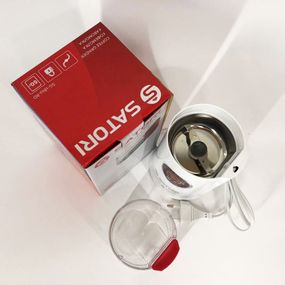 Кофемолка электрическая топ SATORI, Машинка для помола кофе маленькая, Бытовая кофемолка жерновая PR-43