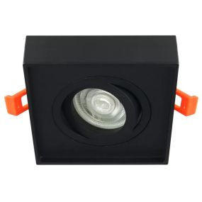 Світильник вбудований Luxel GU5.3 IP20 чорний DLD-02B