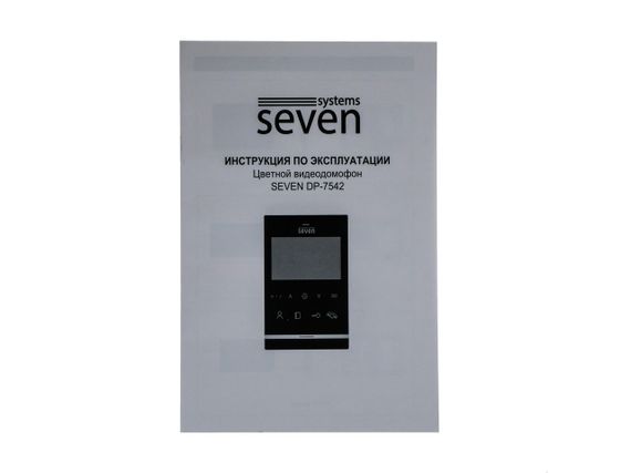 Комплект видеодомофона SEVEN DP-7542 black | Зображення 4