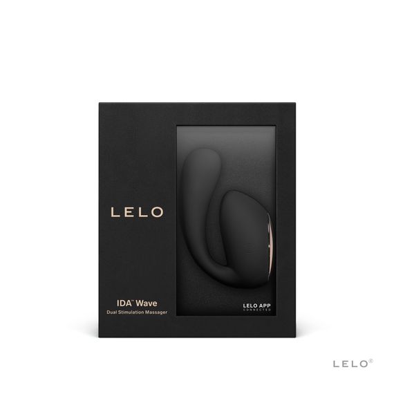 Смарт-вібратор LELO Ida Wave Black, вагінально-кліторальний, технологія WaveMotion, 2 мотори | Зображення 6