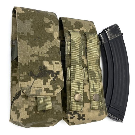 Підсумок на два магазини АК-2 Піксель ММ-14 (pixel) Cordura 500D Molle закритий | Зображення 7