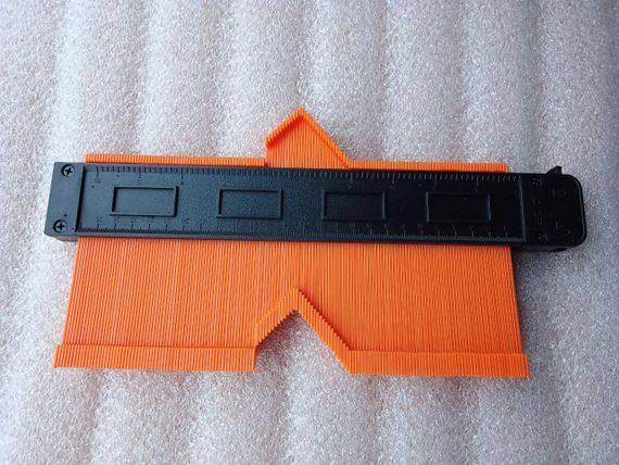 Строительный шаблон для переноса контуров, длина 25см, глубина 6см, с фиксатором | Зображення 2