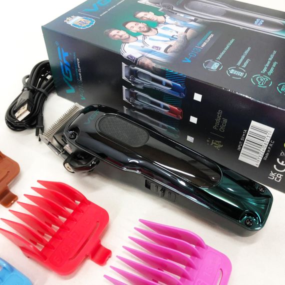 Тример для бороди та тіла, VGR V-013 PROFCOMPLEX тример для стрижки волосся. Колір: зелений | Зображення 1