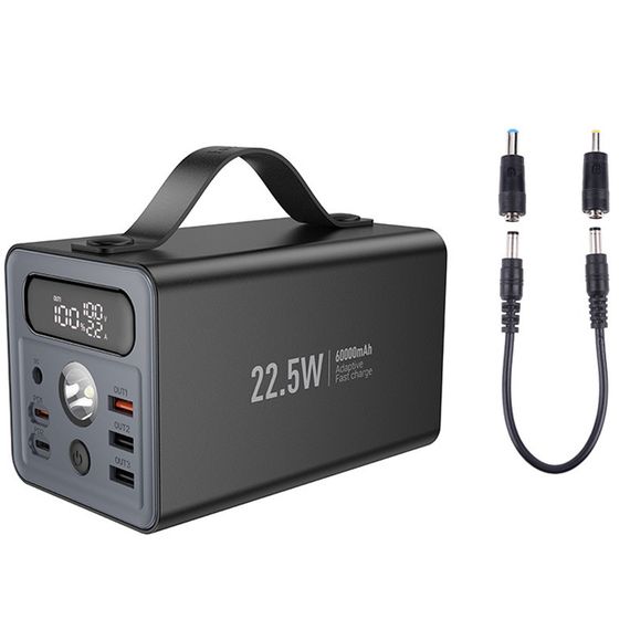 Портативний ЗП Power Bank Hoco J138 22.5W+PD20W+DC12V 60000 mAh Black | Зображення 3