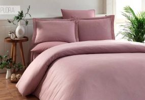 Постільна білизна Elita Exclusive Jacquard Bamboo 200 х 220 см Pudra